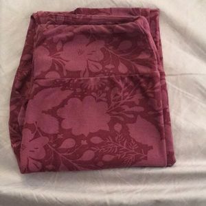 Pink flower leggings